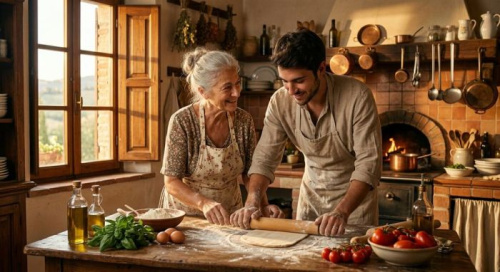 La Trattoria della Signora Elena: Quando una Vedova Toscana Insegnò a un Giovane Chef il Vero Segreto della Felicità