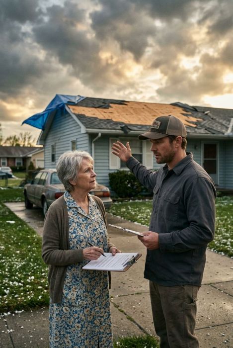 The Handsome Roofer Brought Her Iced Tea Every Afternoon — the Insurance Check Revealed Why