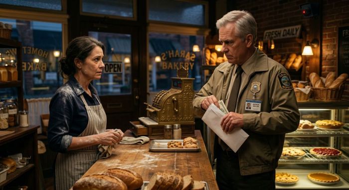 The Health Inspector Everyone Trusted Shook Down My Mother's Bakery for Ten Years. The Night He Took the Marked Envelope, He Missed the Camera